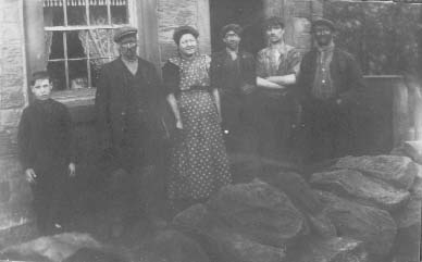 A mining family in Flockton, West Yorkshire