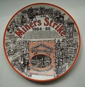 Plate commemorating the 1984/5 strike in the Kent area