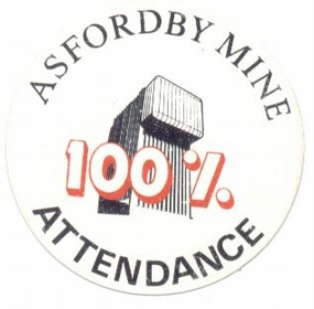 Badge from Asfordby colliery, Leicestershire