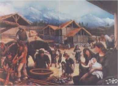 Ricostruzione: villaggio camuno dell'età del ferro
