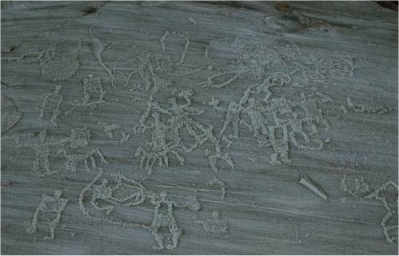 Foppe di Nadro - Roccia 36: In evidenza un arciere