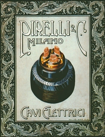 Pubblicit dei cavi Pirelli del 1906