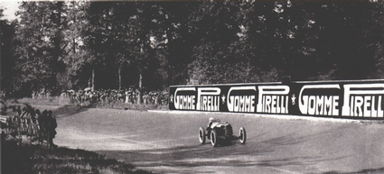 Monza, 1925. Brilli Peri vince il 5� Gran Premio d�Italia su Alfa Romeo-Pirelli