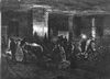 Horse working underground in a thick seam, from  Mines and Miners, Simonin,1869