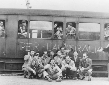 Emigranti in partenza con l'Australia